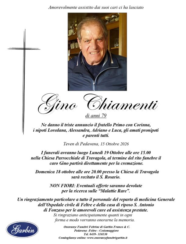 Chiamenti Gino